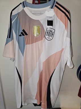 Official Spain Womens World Cup Away Soccer Jersey -XXL